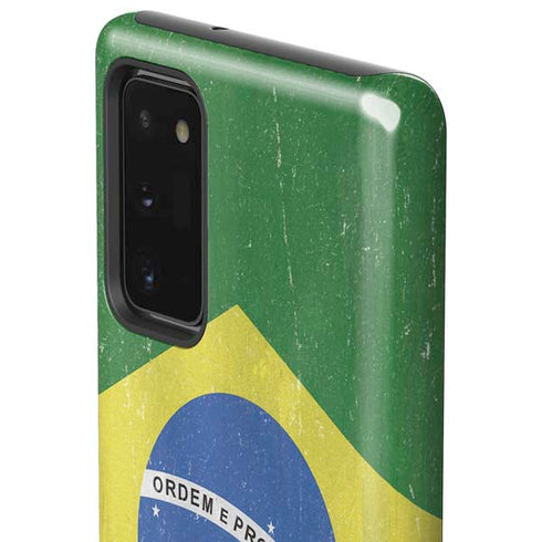 Brazil Flag Distressed Galaxy Note20 5G Pro Case